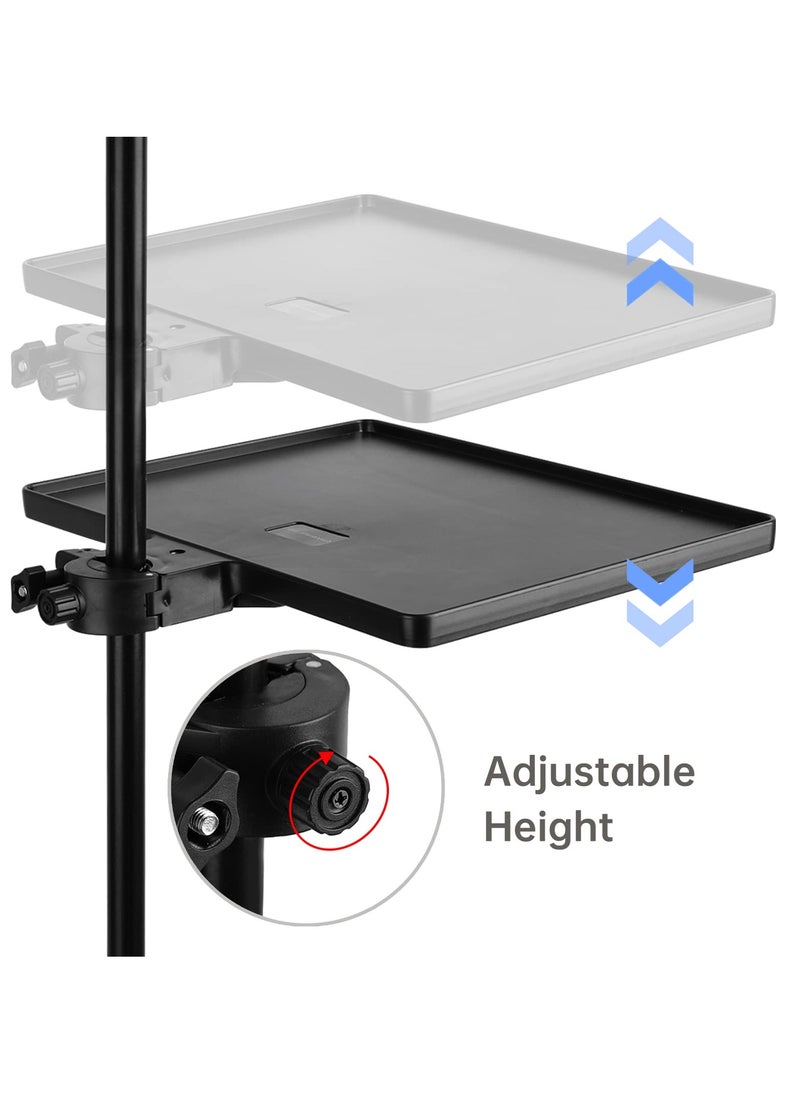 KASTWAVE Microphone Stand Tray, 10.63 * 8.07’’ Large Universal Sound Card Tray, Large Universal Sound Card Tray, for Recording, Live Streaming, Stage Performance, Standard Tray  - Image 4