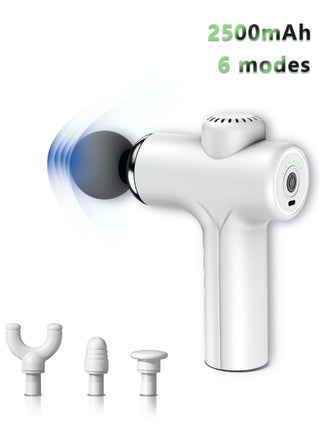 Mini Massage Gun, Portable 6 Speeds Muscle Massager Deep Tissue with 4 Massage Heads, Super Quiet Type-C Charging Percussion Massage Gun for Muscle Pain Stiffness Relief - pzsku/ZA96531EDE526ECA85693Z/45/1741410592/b2dfac9e-6643-4bcc-94d7-d3d70a1600b7