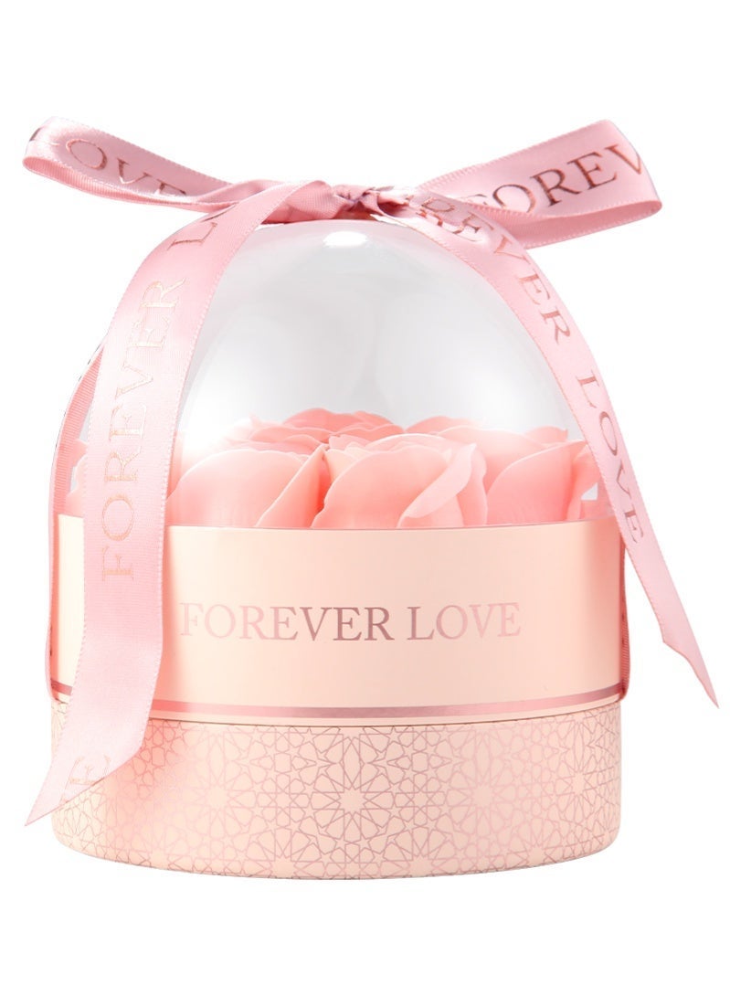 S925 Sterling Silver Double Heart Necklace with Preserved Flower Gift Box，The perfect gift for your lady, wife, or mom on wedding anniversaries, Mother's Day, and birthdays. - Image 5