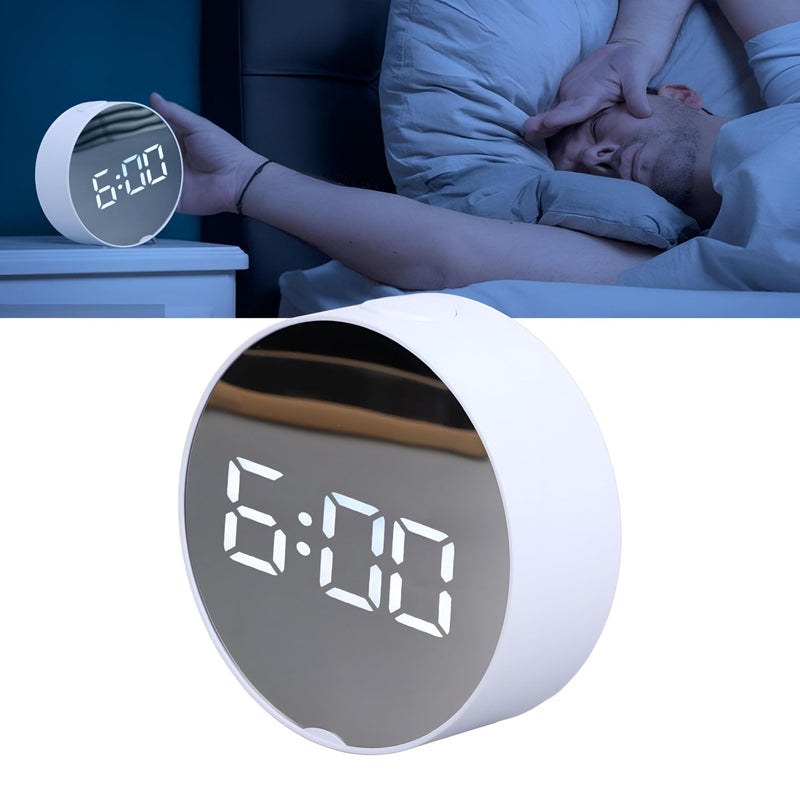 Digital Alarm Clock - Multifunctional LED timepiece with USB or battery power, displaying time, date, temperature, and vibrant colors for stylish room decor (option 2) - Image 4