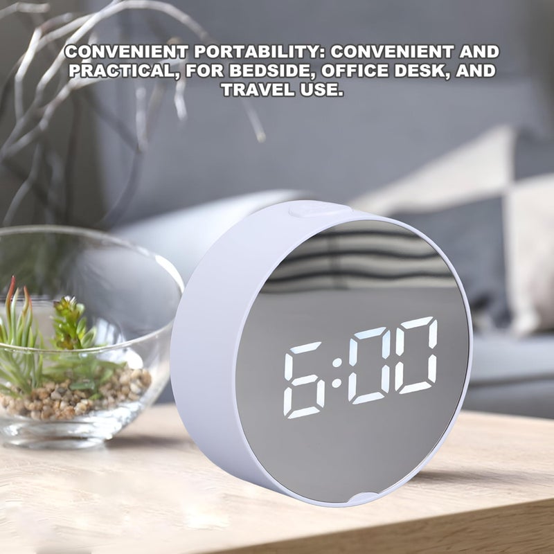 Digital Alarm Clock - Multifunctional LED timepiece with USB or battery power, displaying time, date, temperature, and vibrant colors for stylish room decor (option 2) - Image 2