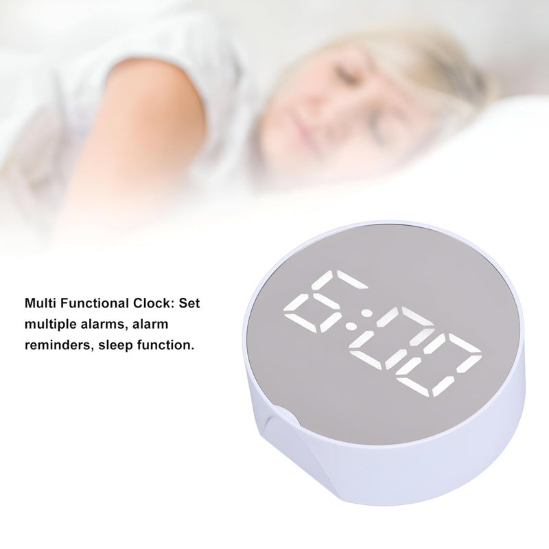 Digital Alarm Clock - Multifunctional LED timepiece with USB or battery power, displaying time, date, temperature, and vibrant colors for stylish room decor (option 2) - Image 5