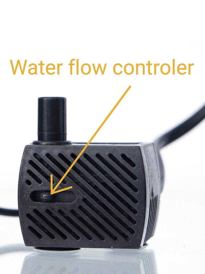 CHRONIKLE Water Flow Controller Pump or Motor with 3 LED Lights (Size: 5 x 5 x 5 CM | Color: Black | Weight: 250 gram) - Image 3