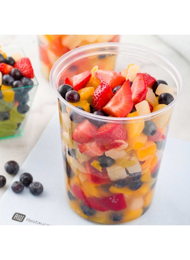 Restaurantware Basic Nature 32 Ounce Deli Containers, 500 Meal Prep Containers - Lids Sold Separately, PLA Plastic, Disposable Food Containers, For Holding Snacks, Salads, And Desserts  - Image 3