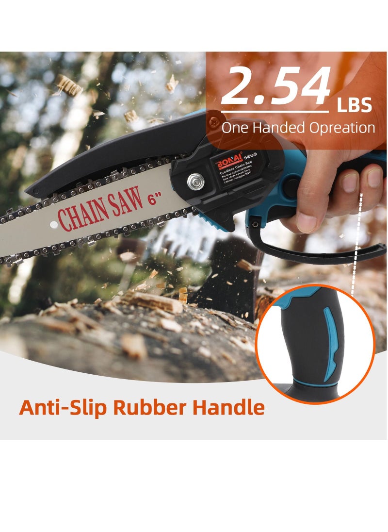 BONAI - Efficient 2 in1 Cordless Tool Set Electric Chainsaw and Pruning Shears with Twin Batteries for Woodwork Garden Fruit and Flower Pruning - Image 1
