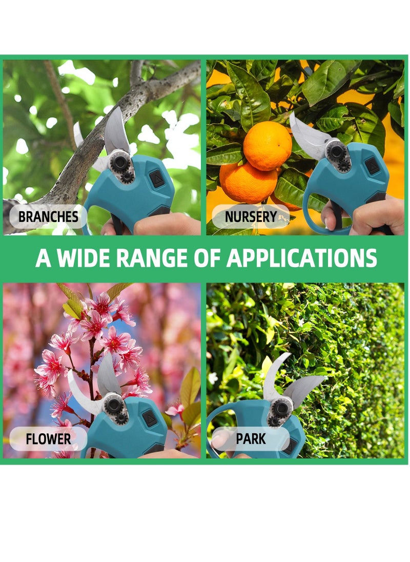 BONAI - Efficient 2 in1 Cordless Tool Set Electric Chainsaw and Pruning Shears with Twin Batteries for Woodwork Garden Fruit and Flower Pruning - Image 1