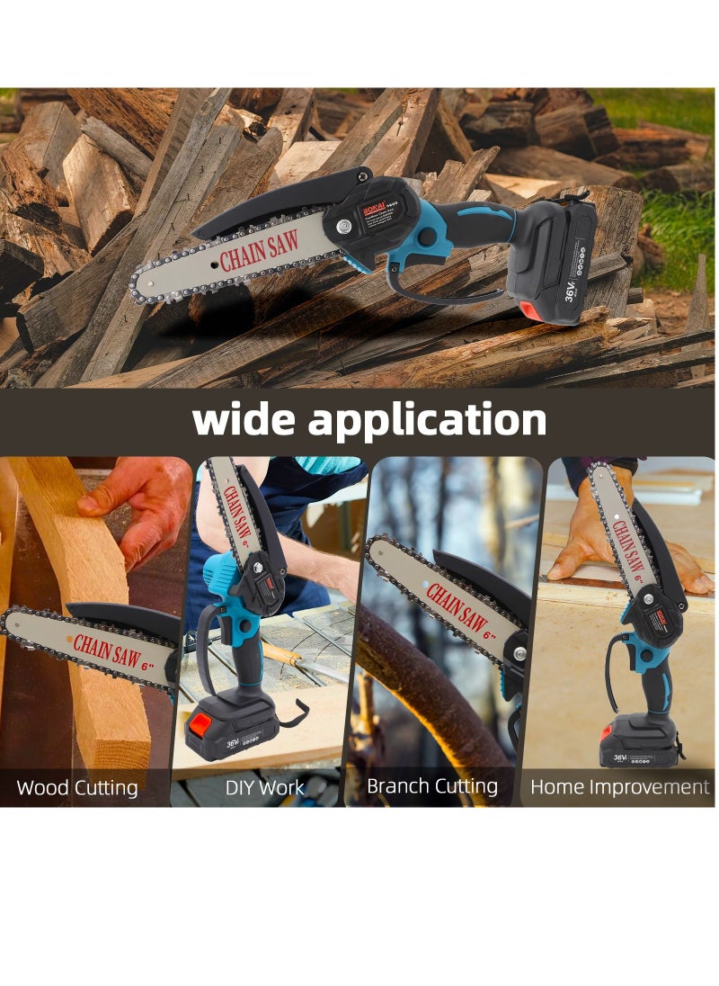 BONAI - Efficient 2 in1 Cordless Tool Set Electric Chainsaw and Pruning Shears with Twin Batteries for Woodwork Garden Fruit and Flower Pruning - Image 1