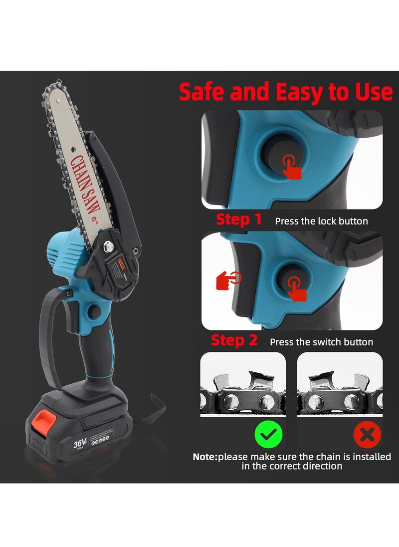 BONAI - Efficient 2 in1 Cordless Tool Set Electric Chainsaw and Pruning Shears with Twin Batteries for Woodwork Garden Fruit and Flower Pruning - Image 1