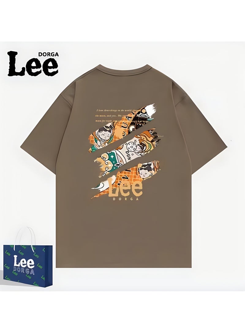 LEE New Fashionable Casual LEE Co Branded T-shirt