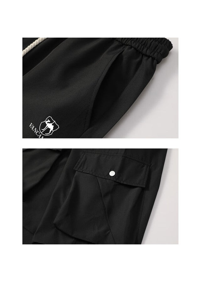 Vancamel Valentine's Day Gift Casual Pants For Men, Spring And Autumn Style, American-style Loose Straight-leg Hiking Workwear Waterproof Tactical Trousers - Image 3