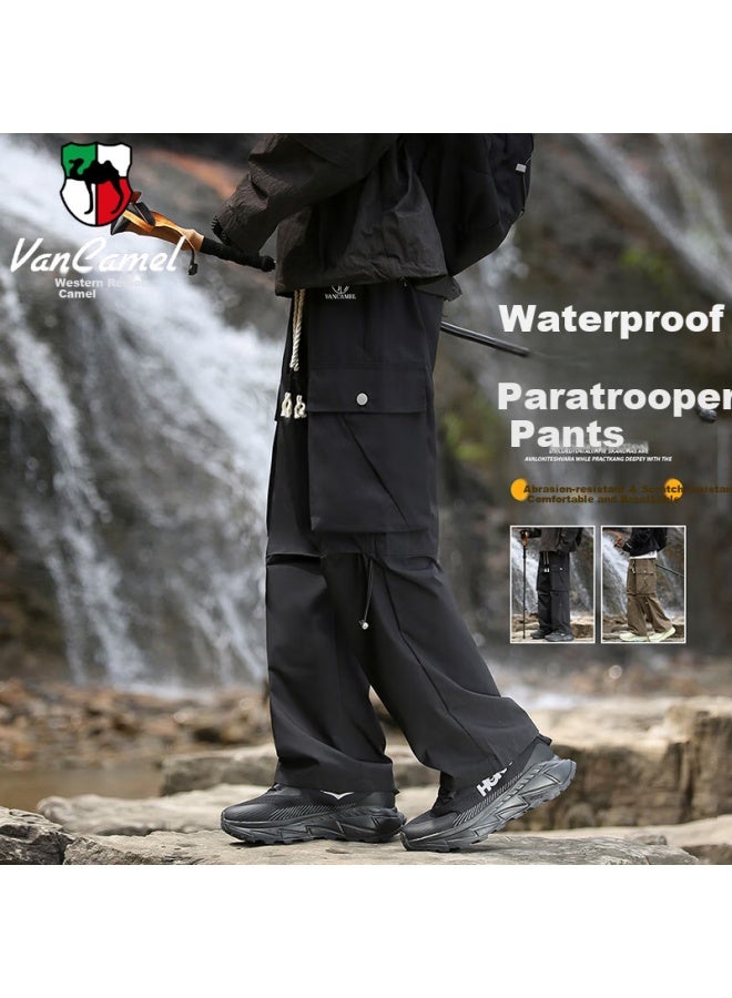 Vancamel Valentine's Day Gift Casual Pants For Men, Spring And Autumn Style, American-style Loose Straight-leg Hiking Workwear Waterproof Tactical Trousers - Image 1