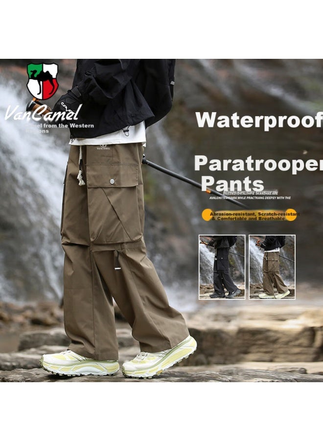 Vancamel Valentine's Day Gift Casual Pants For Men, Spring And Autumn Style, American-style Loose Straight-leg Hiking Workwear Waterproof Tactical Trousers - Image 2