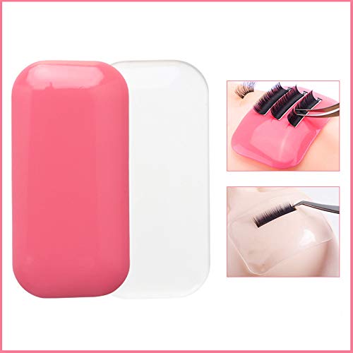 JCSMARTEC 4Pack Silicone Eye Lashes Extender Pallet Reuseable New Eyelash Extension Pads Mat Holder Stand 43 x 22 in - Image 5
