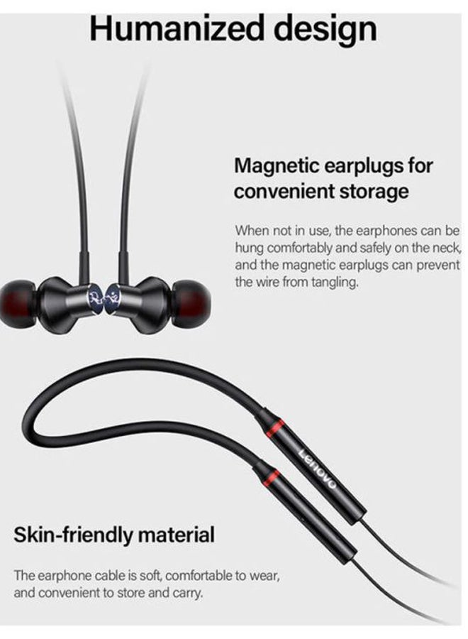 Lenovo HE05X Hanging Headphone Black - Image 3