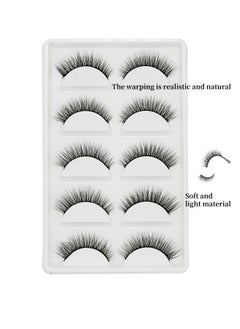 Soft & Comfortable False Eyelashes Soft & Comfortable False Eyelashes Long Lasting False Eyelashes Reusable Makeup False Eyelashes 5 Pairs (Black) - pzsku/ZA965A283832E74BD88A5Z/45/_/1737083636/226ce9fc-633a-477f-b852-f4304f623f7f