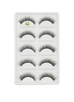 Soft & Comfortable False Eyelashes Soft & Comfortable False Eyelashes Long Lasting False Eyelashes Reusable Makeup False Eyelashes 5 Pairs (Black) - pzsku/ZA965A283832E74BD88A5Z/45/_/1737083707/cc258c56-f057-41b9-b04a-2c494e726d91