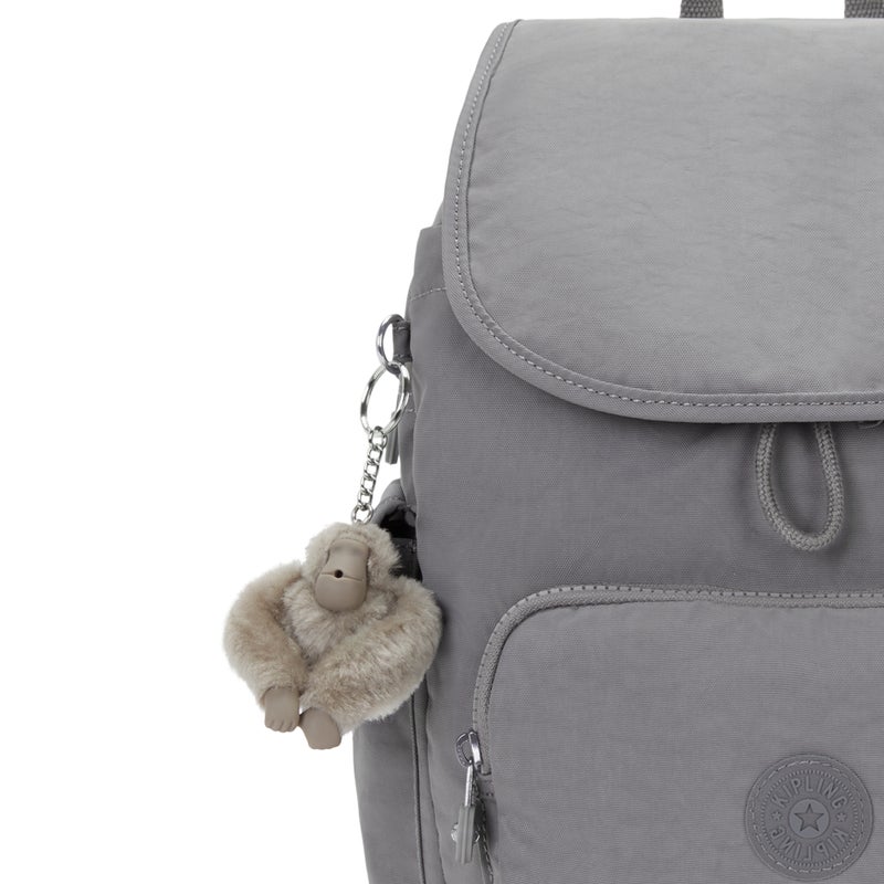 kipling City Pack S Inviting Grey Small Backpack - Image 4