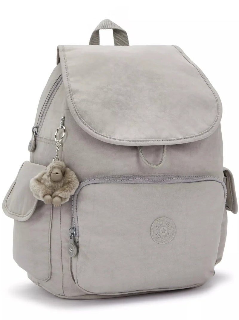 كيبلينغ حقيبة ظهر نسائية صغيرة سيتي باك - رمادي جذاب - Image 5