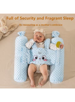 Beauenty 2 PCS Baby Anti Roll Side Sleep Pillow With Connecting Bands, Adjustable Infant Positioning Neck Back Cushion Accompany Sleeping Pillows for Unisex Toddlers  - Image 3