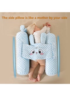 Beauenty 2 PCS Baby Anti Roll Side Sleep Pillow With Connecting Bands, Adjustable Infant Positioning Neck Back Cushion Accompany Sleeping Pillows for Unisex Toddlers  - Image 4
