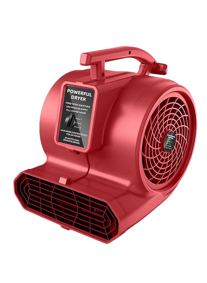 ALongDeng Centrifugal Air Mover 3-Speed Adjustable 1400r/min Carpet Dryer Floor Fan with wheels Blower Stackable Daisy Chain for Water Damage Restoration Janitorial Plumbing Home Use - Image 1