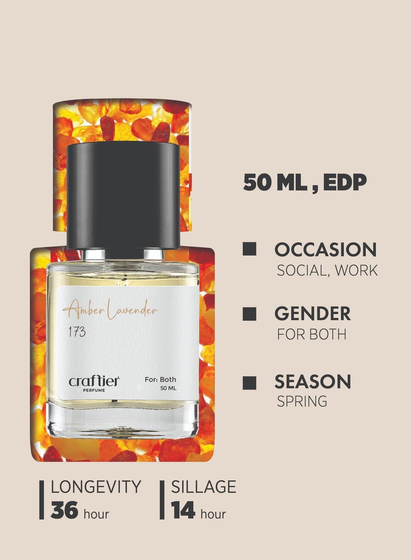 Craftier Perfume AMBER LAVENDER - Inspired of-STRONGER WITH YOU AMBER, Eau De Parfum for Men & Women - 50ml, Long Lasting Ambery Fragrance Upto 36 Hrs, Travel Size Unisex Perfume - Image 5