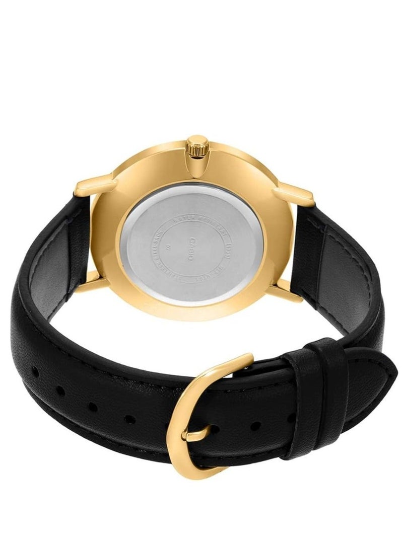 Casio Enticer Series Black Leather Band watch For Men's MTP-VT01GL-1B2UDF - Image 3