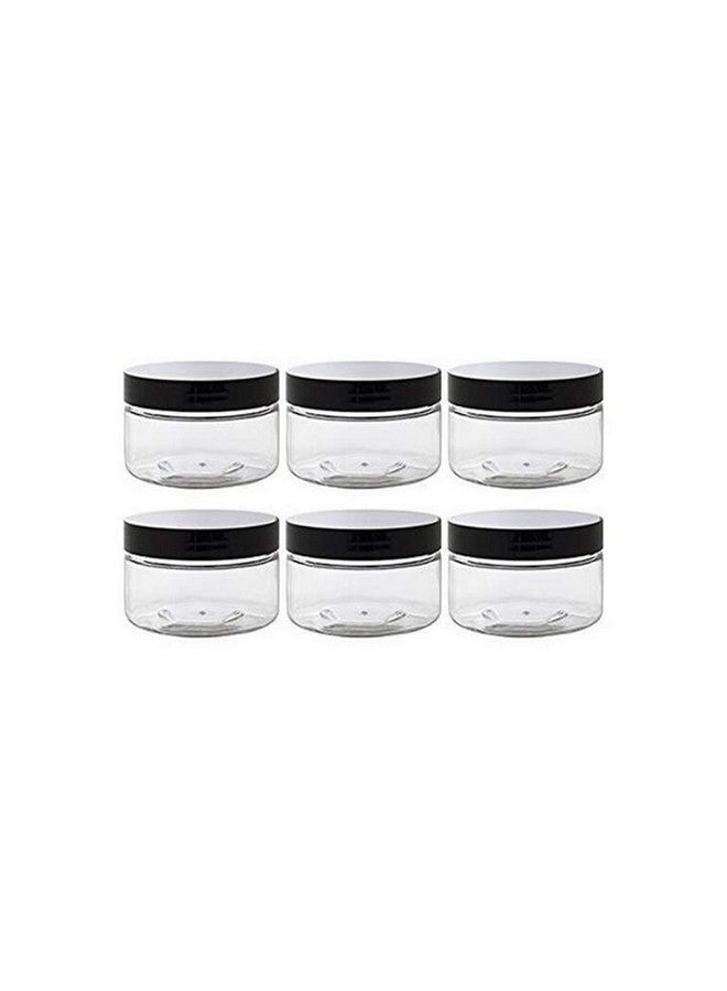 Elandy 10Pcs 50G 50Ml1.8Oz Round Empty Refillable Clear Plastic Jars Pot With Black Screw Lids For Toners Lip Balms Lotion Cream Cosmetic Samples Powder Makeup Storage Eye Shadow Container - Image 3
