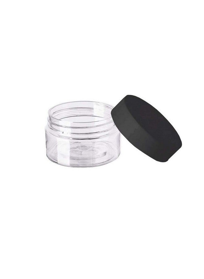 Elandy 10Pcs 50G 50Ml1.8Oz Round Empty Refillable Clear Plastic Jars Pot With Black Screw Lids For Toners Lip Balms Lotion Cream Cosmetic Samples Powder Makeup Storage Eye Shadow Container - Image 5