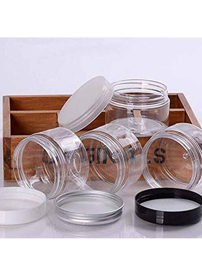 Elandy 10Pcs 50G 50Ml1.8Oz Round Empty Refillable Clear Plastic Jars Pot With Black Screw Lids For Toners Lip Balms Lotion Cream Cosmetic Samples Powder Makeup Storage Eye Shadow Container - Image 4