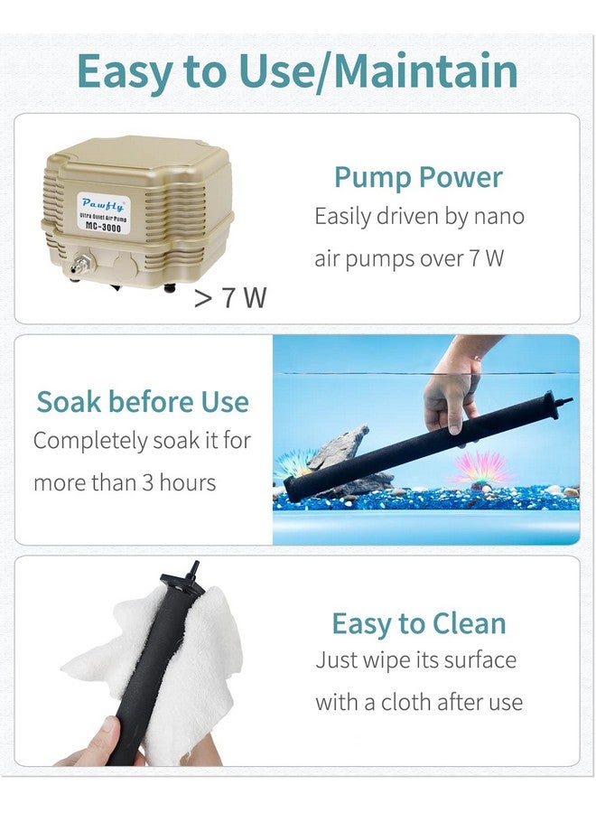 باوفلي أسطوانة حجرية هوائية مقاس 16 بوصة لمضخات أكبر وأداة إطلاق موزع الفقاعات لأحواض السمك الكبيرة وأنظمة الدورة الدموية في الحدائق الخارجية وخزانات المياه العميقة - Image 4