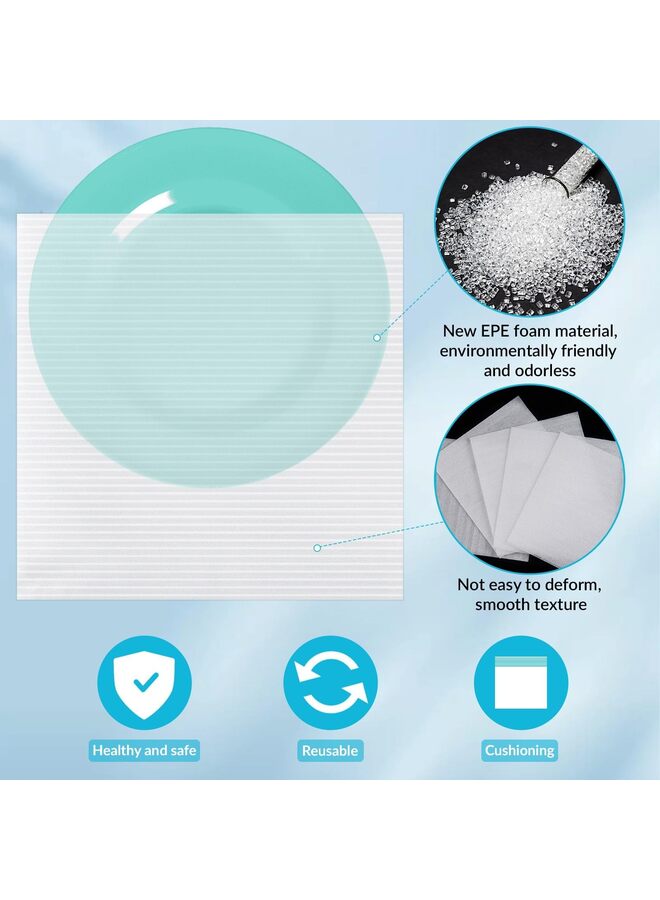 400 كيس إسفنجي، 4 أحجام من أكياس الإسفنج المبطنة وأوراق لف الإسفنج للنقل والتعبئة والنقل والتخزين، ومستلزمات النقل، وملصقات هشة عرضية - Image 2