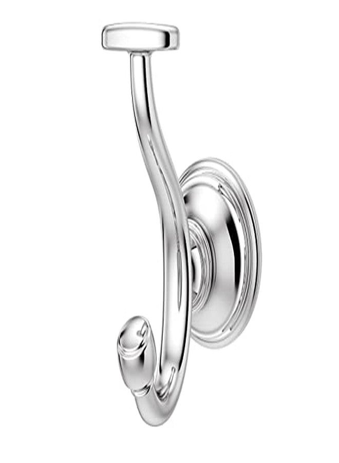 خطاف رداء مزدوج من نوع Pfister، طراز BRH-TB0C، من تيسبري، مطلي بالكروم المصقول