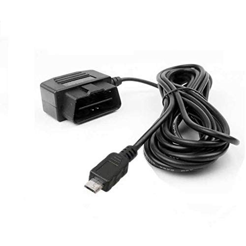 REARMASTER Universal OBD Power Cable for Dash Camera,24 Hours Surveillance/Acc Mode with Switch Button(Micro USB Port) - Image 1