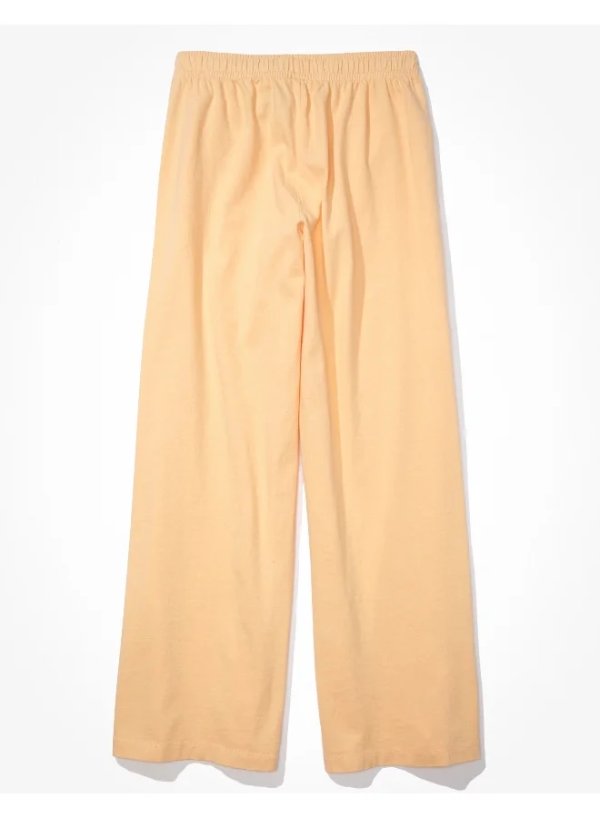 American Eagle AE Sun Set Super High-Waisted Baggy Wide-Leg Knit Pant