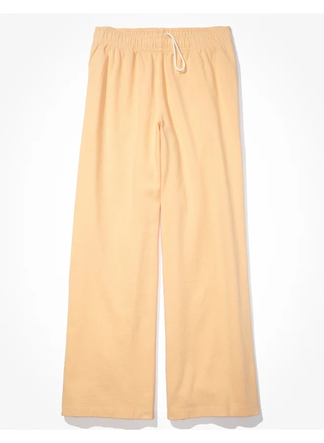 American Eagle AE Sun Set Super High-Waisted Baggy Wide-Leg Knit Pant