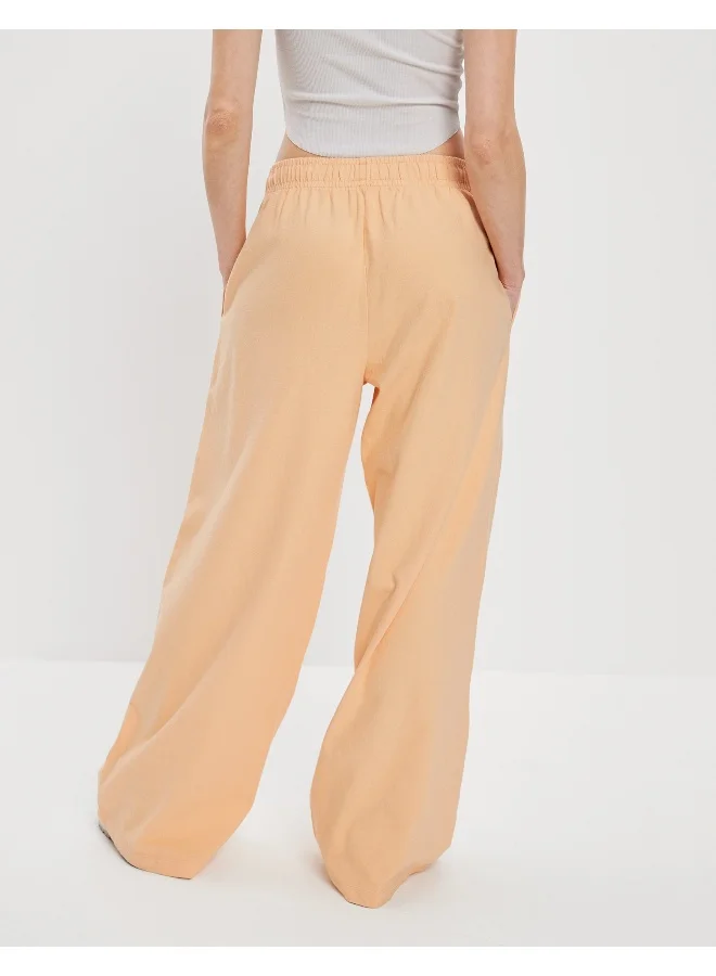 American Eagle AE Sun Set Super High-Waisted Baggy Wide-Leg Knit Pant
