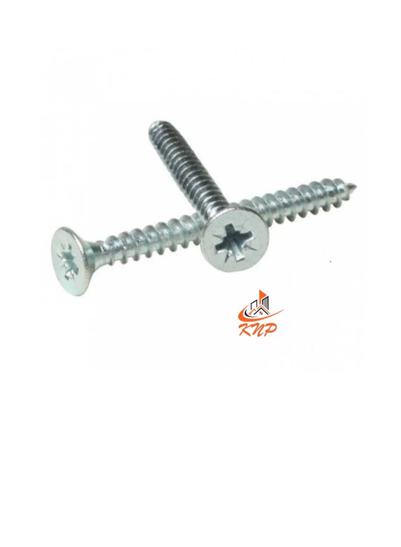 KNP Steel Countersunk Head Twin thread Screws - Pack of 200 (3/4" x 4g) - Image 2