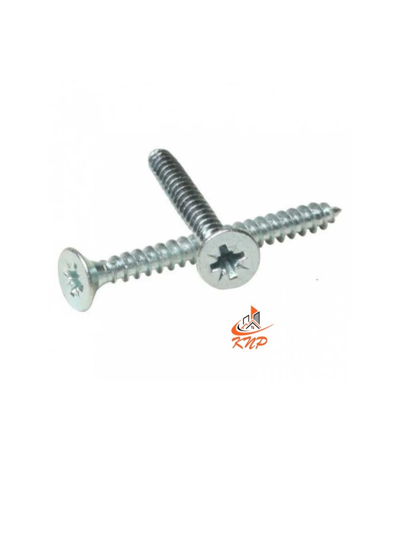 KNP Steel Countersunk Head Twin thread Screws - Pack of 200 (3/4" x 4g) - Image 3