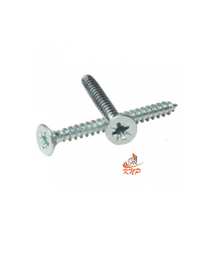 KNP Steel Countersunk Head Twin thread Screws - Pack of 200 (3/4" x 4g) - Image 1