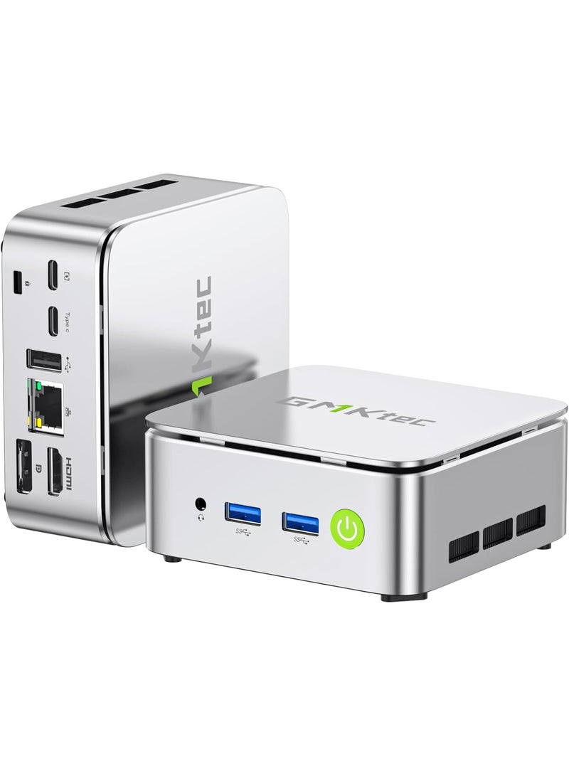 GMKtec Ultracompact Mini PC Desktop NucBox G10 with AMD Ryzen 5 3500U Processor (4C/8T) 16GB RAM 512GB SSD 2.5GbE LAN Triple 4K Display Wi-Fi Bluetooth USB-C DisplayPort Gaming Computer silver - Image 1