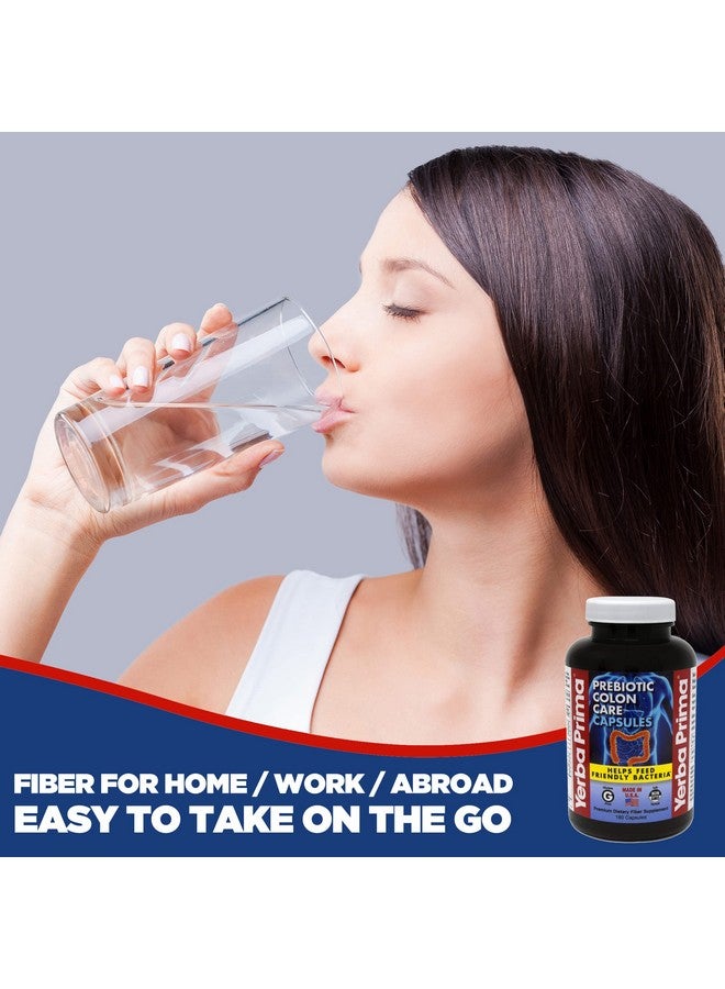 Yerba Prima Prebiotic Colon Care Capsules, Non-GMO, Keto Friendly, 180 Caps, (2 Pack) - Image 4