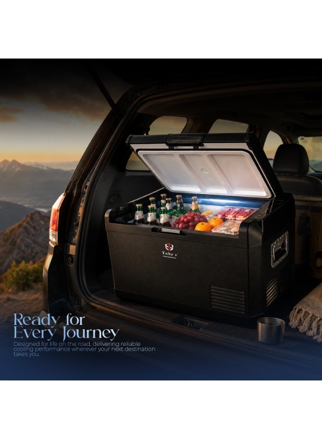 Toby's Tobys TR-47 Electric Cooler Portable Refrigerator Freezer Compact Fridge freezer Electric Cooler for Car RV Vehicle Boat Home Use Travel Camping Truck Party Picnic Outdoor (47 Liter) - Image 3