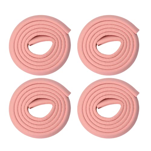 BabySafeHouse Child Proofing Pre-Taped Edge Guard Strip (26ft- Pack of 4) for Sharp Edges of Furniture & Corners (Pink Color) - Image 1