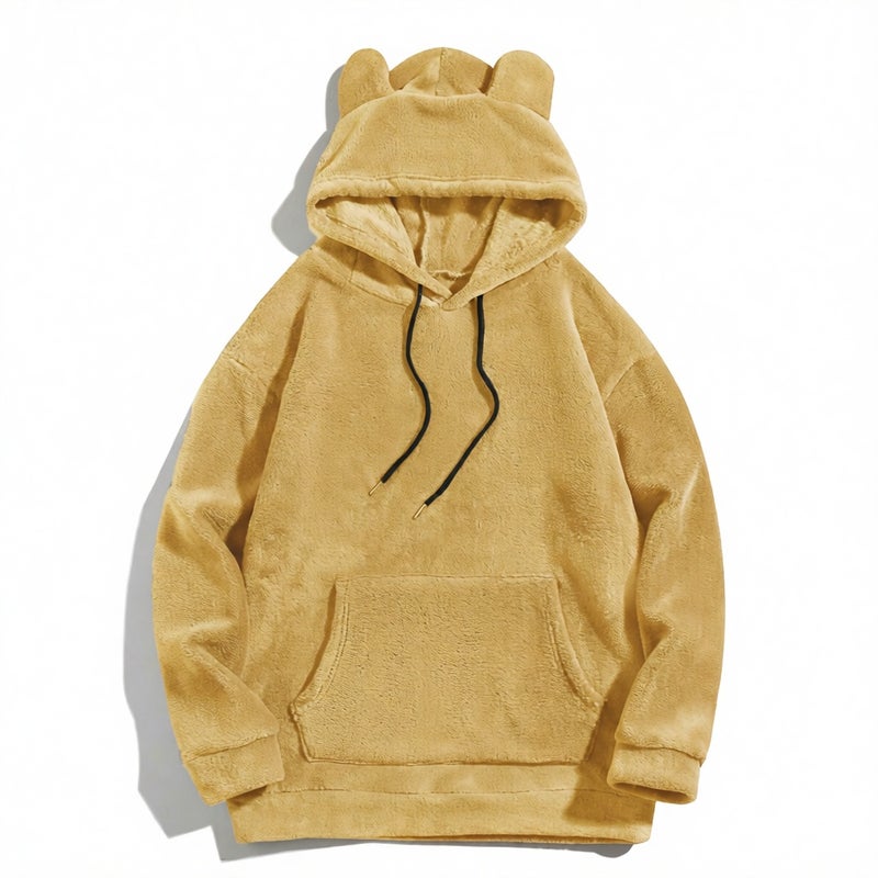 Men's Plus Size Hooded Casual Fleece Hoodie Sweatshirt Outerwear - Image 1