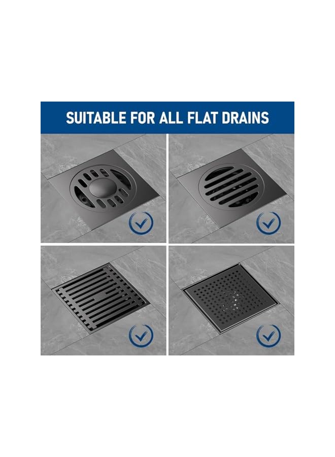 The Bros Disposable Shower Drain Hair Catcher, 50Pack Tub Hair Catcher Shower Drain Cover, Drain Hair Catcher Waterproof Mesh Stickers, Drain Hair Catcherfor Bathroom Accessories, Kitchen, Bathtub - Image 4