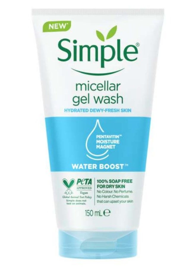 simple Water Boost Micellar Facial Gel Wash 150ml 