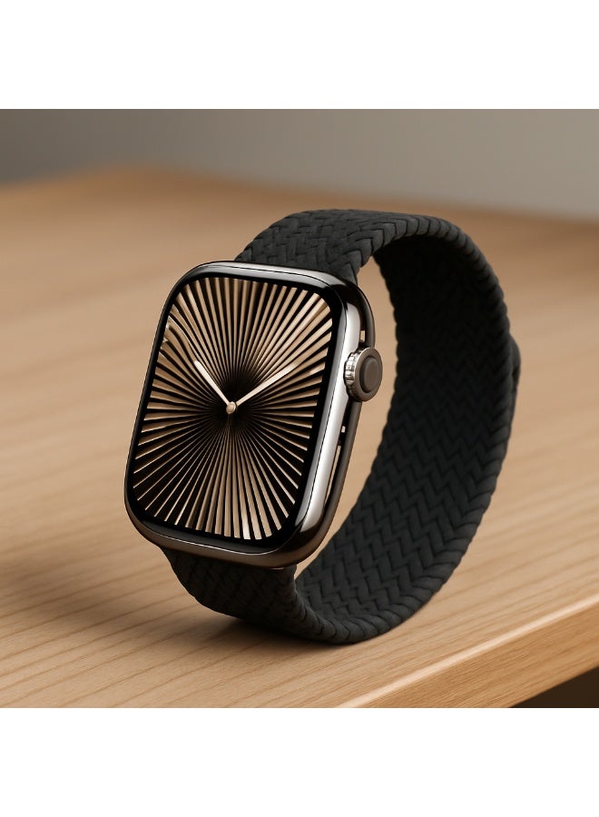Haino Teko HainoTeko-10 Waterproof Smart Watch with 3 Luxury Stainless Steel and Silicone Straps and Trail Loop Tempered Glass Black - Image 5