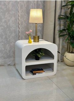 alimforyou White Side Table Add A Touch Of Style And Functionality To Your Home Decor…  - Image 3