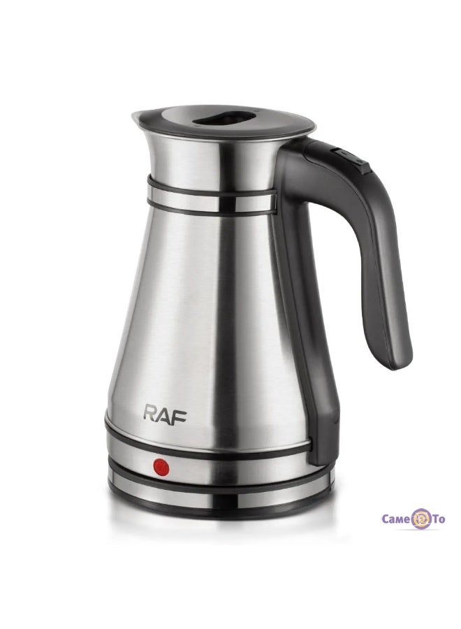 آر إيه أف العلامة التجارية: RAF رقم الموديل: R.7963 اللون: الفولاذ المقاوم للصدأ السعة: 1.5 لتر الطاقة: 1500 واط النوع: غلاية كهربائية المادة الرئيسية: الفولاذ المقاوم للصدأ - تصميم داخلي خالٍ من مادة BPA - مؤشر إضاءة - تسخين سريع - قاعدة دوارة بزاوية 360 درجة - إيقاف تلقائي بلد المنشأ: الصين ضمان دولي - Image 1